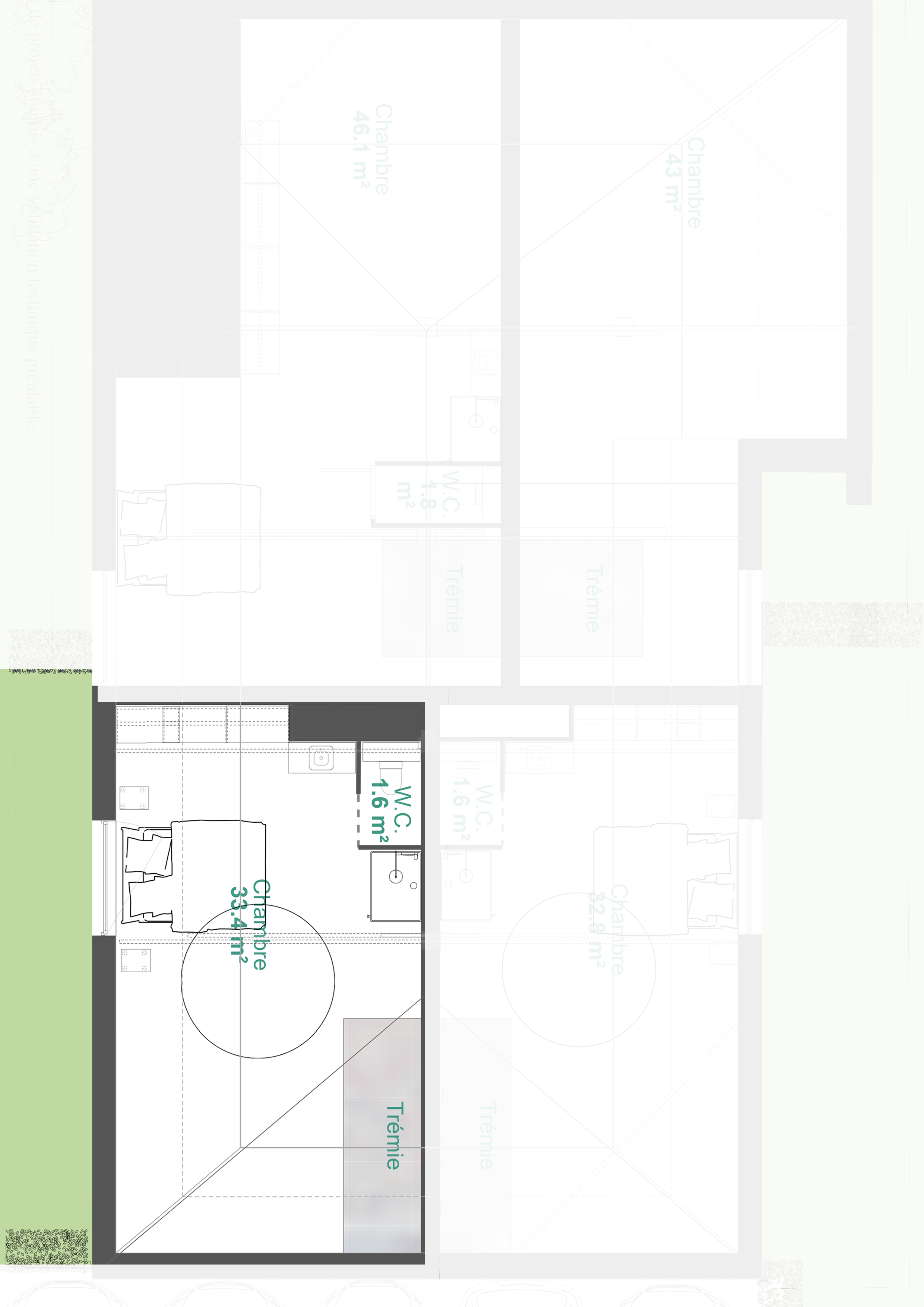 Plan des combles — Lot 1