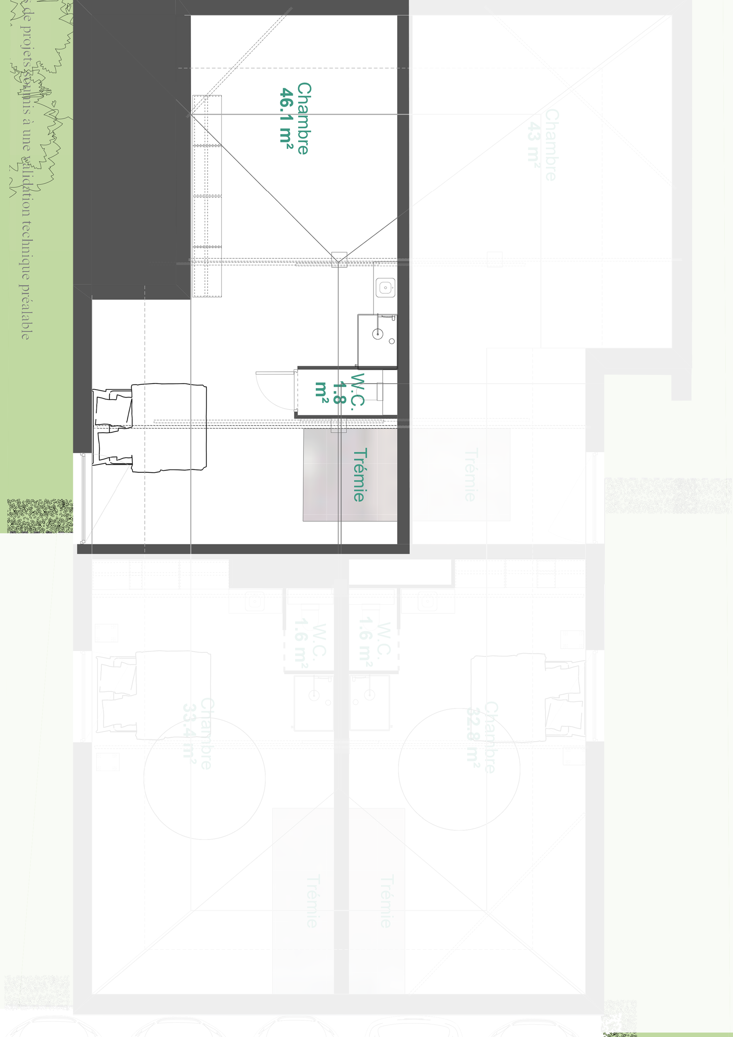 Plan des combles — Lot 2
